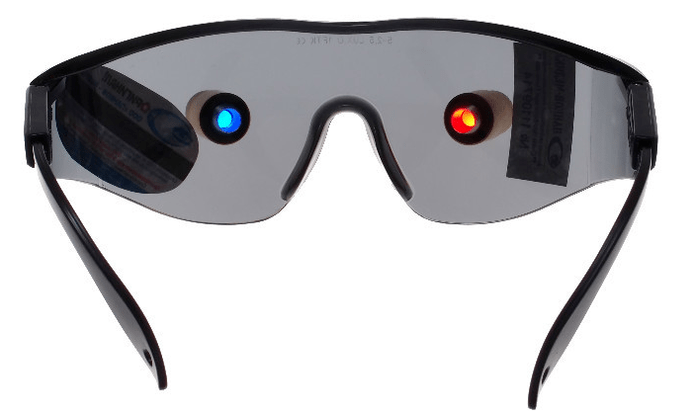 Lunettes d'entraînement avec émetteurs LED pour améliorer la vision